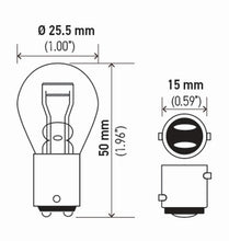 Load image into Gallery viewer, Hella Bulb 7528 12V 21/5W Bay15D S8 Sb
