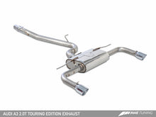 Load image into Gallery viewer, AWE Tuning Audi 8V A3 Touring Edition Exhaust - Dual Outlet Chrome Silver 90 mm Tips
