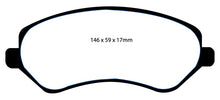 Load image into Gallery viewer, EBC 04-07 Chrysler Town &amp; Country 3.3 Rear Drums Greenstuff Front Brake Pads

