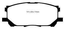 Load image into Gallery viewer, EBC 04-07 Lexus RX330 3.3 Greenstuff Front Brake Pads
