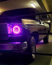 Load image into Gallery viewer, Oracle 7in High Powered LED Headlights - Black Bezel - ColorSHIFT No Controller
