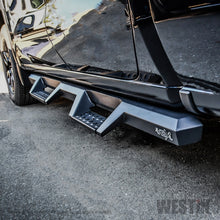 Load image into Gallery viewer, Westin 19-20 Chevrolet Silverado / GMC Sierra 1500 Double Cab HDX Drop Nerf Step Bars - Textured Blk
