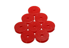 Load image into Gallery viewer, Energy Suspension Polyurethane Pad Set - 2-9/32in OD x 7/16in Hole ID x 1/2in Height - Round Red
