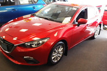 Load image into Gallery viewer, Rally Armor 14-18 Mazda3/Speed3 Black UR Mud Flap w/ White Logo
