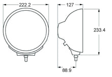 Load image into Gallery viewer, Hella Rallye 4000 Series Chrome Euro Beam 12V Halogen Lamp with Position Lamp
