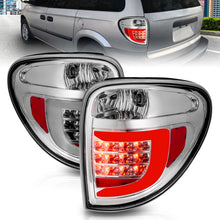 Load image into Gallery viewer, ANZO 2004-2007 Dodge Grand Caravan LED Tail Lights w/ Light Bar Chrome Housing Clear Lens
