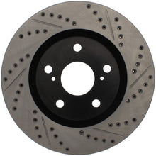 Load image into Gallery viewer, StopTech 07-09 Lexus ES 250/ES 300/ ES330/ES350 SportStop Slotted &amp; Drilled Left Front Rotor
