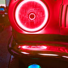 Load image into Gallery viewer, Oracle Pre-Installed Lights 7 IN. Sealed Beam - Red Halo
