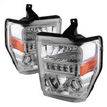 Load image into Gallery viewer, Xtune Ford F250/350/450 Super Duty 08-10 Projector Headlights LED Halo Chrome PRO-JH-FS08-LED-C
