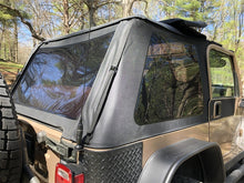 Load image into Gallery viewer, Rampage 18-21 Jeep Wrangler (JL) Unlimited Frameless TrailView Fastback Soft Top Kit - Black Diamond
