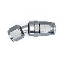 Load image into Gallery viewer, DeatschWerks 8AN Female Swivel 30-Degree Hose End CPE - Anodized Titanium
