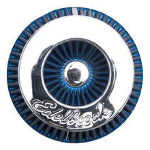 Load image into Gallery viewer, Edelbrock Air Filter Pro-Flo Series Conical 3 7In Tall Blue/Chrome

