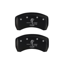 Load image into Gallery viewer, MGP Rear set 2 Caliper Covers Engraved Rear GT350 Shelby &amp; Cobra Red finish silver ch
