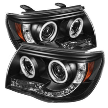 Load image into Gallery viewer, Spyder Toyota Tacoma 05-11 Projector Headlights CCFL Halo LED Blk High H1 Low H1 PRO-YD-TT05-CCFL-BK
