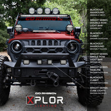 Load image into Gallery viewer, Go Rhino Xplor Bright Series Dbl Row LED Light Bar (Side/Track Mount) 31.5in. - Blk
