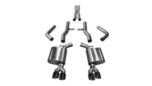 Load image into Gallery viewer, Corsa 17-18 Dodge Challenger 5.7L V8 Xtreme Cat-Back Dual Rear Exit w/3.5in Black Tips
