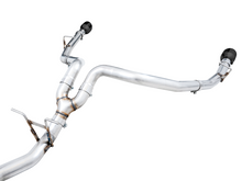 Load image into Gallery viewer, AWE Tuning 19-21 RAM 1500 5.7L (w/Cutouts) 0FG Dual Rear Exit Cat-Back Exhaust - Diamond Black Tips
