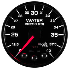 Load image into Gallery viewer, Autometer Spek-Pro - Nascar 2-1/16in Water Press 0- 40 psi Bfb
