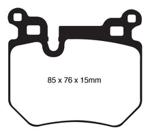 Load image into Gallery viewer, EBC 08-10 BMW 135 3.0 Twin Turbo Yellowstuff Rear Brake Pads

