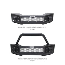Load image into Gallery viewer, Go Rhino 07-20 Jeep Wrangler JL/JLU/JK/JKU/Gladiator JT Rockline Front Stubby Bumper
