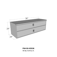 Load image into Gallery viewer, Westin/Brute HD Under Body 24in x 36in w/Top &amp; Bottom Drawers - Aluminum
