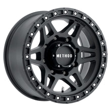 Load image into Gallery viewer, Method MR312 17x8.5 0mm Offset 8x170 130.81mm CB Matte Black Wheel
