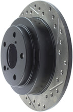 Load image into Gallery viewer, StopTech 05-06 Saab 9-2X AWD / 02-05 Impreza WRX / 02 WRX STi Slotted &amp; Drilled Left Rear Rotor
