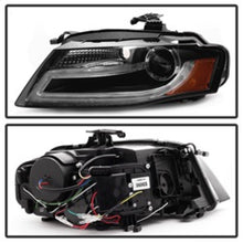 Load image into Gallery viewer, Spyder Audi A4 09-12 Projector Headlights Halogen Model Only - DRL LED Black PRO-YD-AA408-DRL-BK
