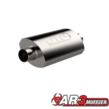 Load image into Gallery viewer, QTP 2.5in Weld-On 304SS AR3 Muffler
