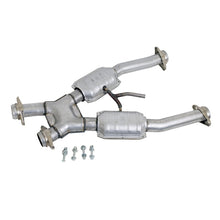 Load image into Gallery viewer, BBK 94-95 Mustang 5.0 Short Mid X Pipe With Catalytic Converters 2-1/2 For BBK Long Tube Headers
