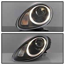 Load image into Gallery viewer, Spyder Porsche Cayman 05-08 Headlights - Halogen Model Only - Black PRO-YD-P98705-HID-DRL-BK
