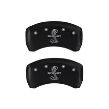 Load image into Gallery viewer, MGP Rear set 2 Caliper Covers Engraved Rear Tiffany Snake Red finish silver ch
