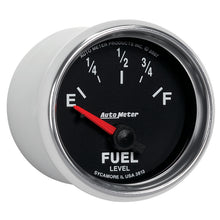 Load image into Gallery viewer, Autometer GS 52mm 0-90 ohms Short Sweep Electronic Fuel Level GM Gauge
