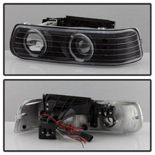 Load image into Gallery viewer, xTune Chevy Silverado 1500/2500 99-02 Bumper Projector Headlights - LED - Black PRO-JH-CSIL99-SET-BK
