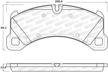 Load image into Gallery viewer, StopTech 2015+ Porsche Macan / 2017+ Porsche Panamera Street Performance Front Brake Pads
