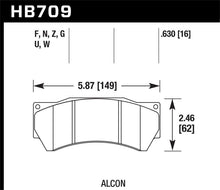 Load image into Gallery viewer, Hawk DTC-80 Alcon Mono6 (Model 4497) Race Brake Pads
