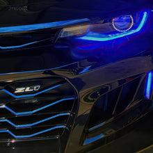 Load image into Gallery viewer, Oracle 16-18 Chevrolet Camaro RGB+W Headlight DRL Upgrade Kit - ColorSHIFT
