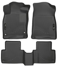 Load image into Gallery viewer, Husky Liners 2016 Honda Civic (4DR) WeatherBeater Combo Black Floor Liners
