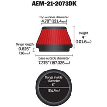 Load image into Gallery viewer, AEM 5 inch x 5 inch DryFlow Air Filter
