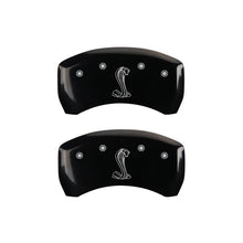 Load image into Gallery viewer, MGP Rear set 2 Caliper Covers Engraved Rear MGP Black finish silver ch
