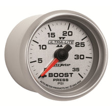 Load image into Gallery viewer, Autometer UL II Boost Gauge 2-1/16in Mechanical Pressure Ultra-Lite Gauge 35PSI
