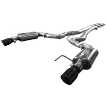 Load image into Gallery viewer, Kooks 15+ Mustang 5.0L 4V Convertible 3in Cat-Back w/ H-Pipe 4in Slash Cut Black Tips Exhaust
