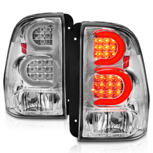 Load image into Gallery viewer, ANZO 2002-2009 Chevrolet Trailblazer LED Tail Lights w/ Light Bar Chrome Housing Clear Lens
