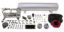 Load image into Gallery viewer, Air Lift 4-Way Manual Control System 100% Duty 1/4in Line 4 Gal. Tank.
