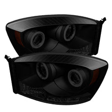 Load image into Gallery viewer, Spyder Dodge Ram 1500 06-08 06-09 Projector Headlights CCFL Halo LED Blk Smke PRO-YD-DR06-CCFL-BSM
