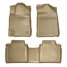 Load image into Gallery viewer, Husky Liners 07-11 Toyota Camry (All) WeatherBeater Combo Tan Floor Liners (One Piece for 2nd Row)
