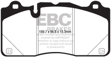 Load image into Gallery viewer, EBC 2016+ Chevrolet Camaro ZL1 Bluestuff Front Brake Pads
