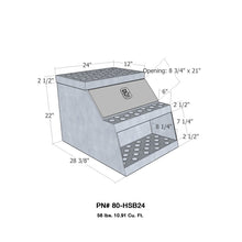 Load image into Gallery viewer, Westin/Brute HD Step Box 24in HD Step Box 24in - Aluminum
