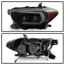 Load image into Gallery viewer, Spyder Toyota Tacoma 16-18 (TRD Model Only) Projector Headlights Black Smoke PRO-YD-TT16V1-SEQ-BSM
