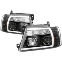 Load image into Gallery viewer, Spyder 04-08 Ford F-150 Projector Headlights - Light Bar DRL - Black PRO-YD-FF15004V2-LB-BK
